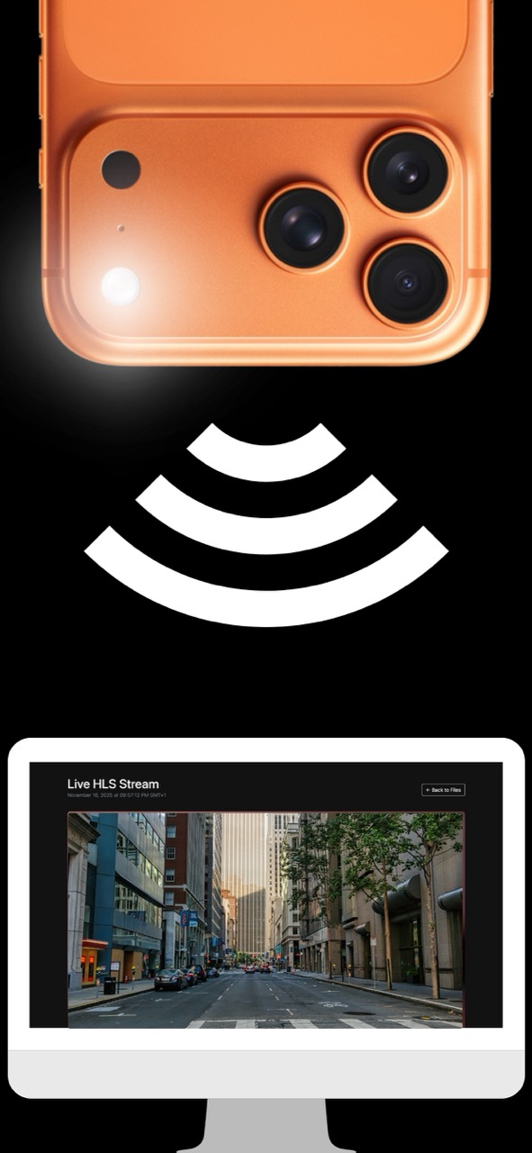 SpyScope streaming from iPhone to desktop browser